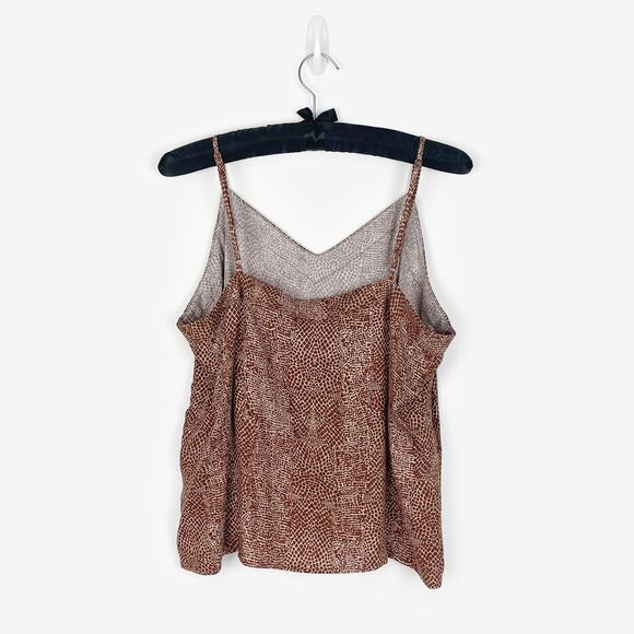 A New Day Animal Print Cami Size XXL Brown Plus Size Casual Earth Girl Summer - Picture 2 of 12